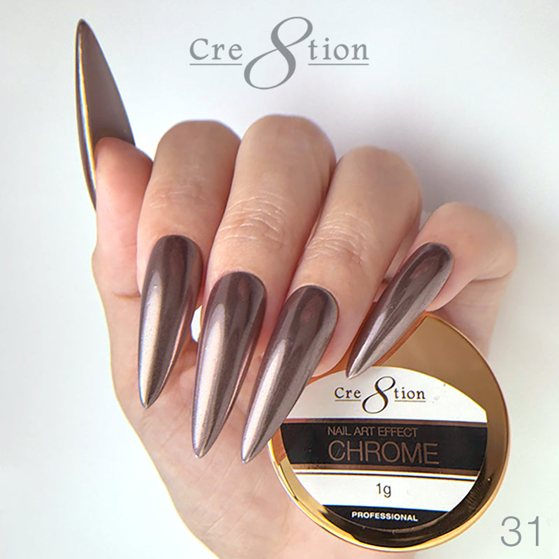 Cre8tion - Chrome Nail Art Effect 31 Real Rose Gold - 1g