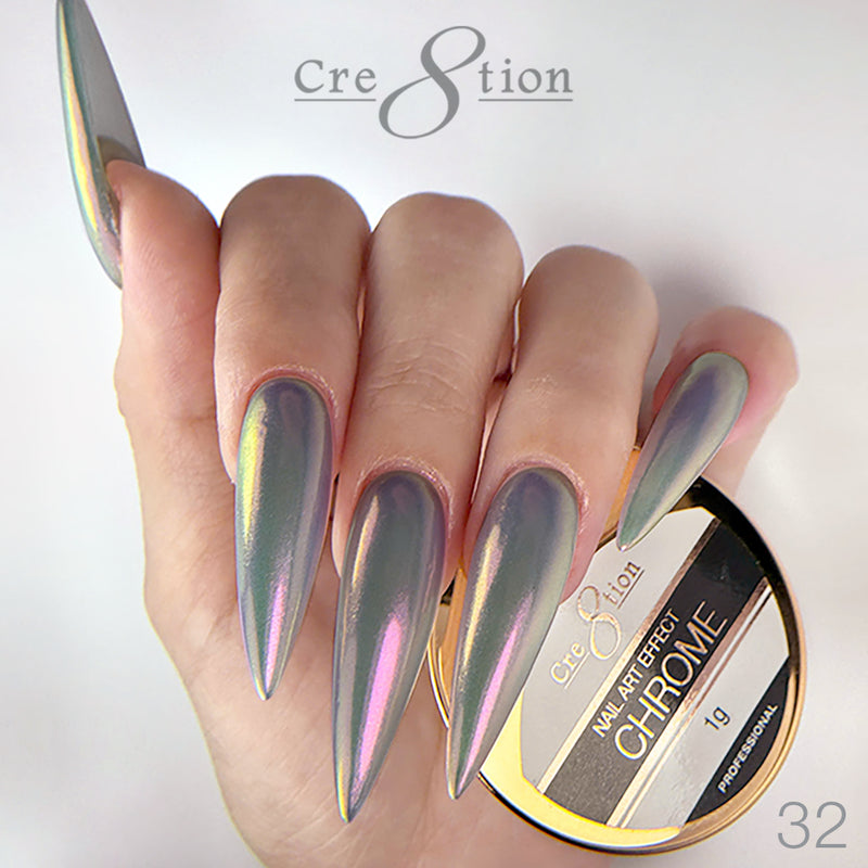 Cre8tion -  Chrome Nail Art Effect 32 - 1g