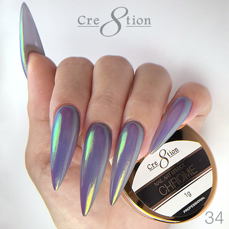 Cre8tion -  Chrome Nail Art Effect 34 - 1g