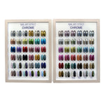 Cre8tion Acrylic Booklet - Nail Art Chrome, Crystal Chrome, White Pearl, White Silk & Pixie Dust 72 colors