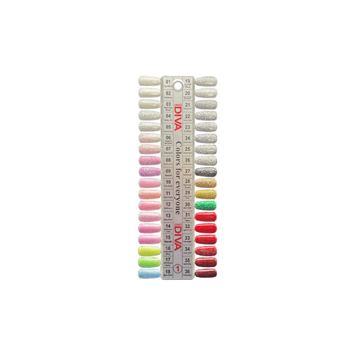 DND DIVA - Matching Duo - 36 colors ( #1-#36) - #1 FREE 1 Color Chart