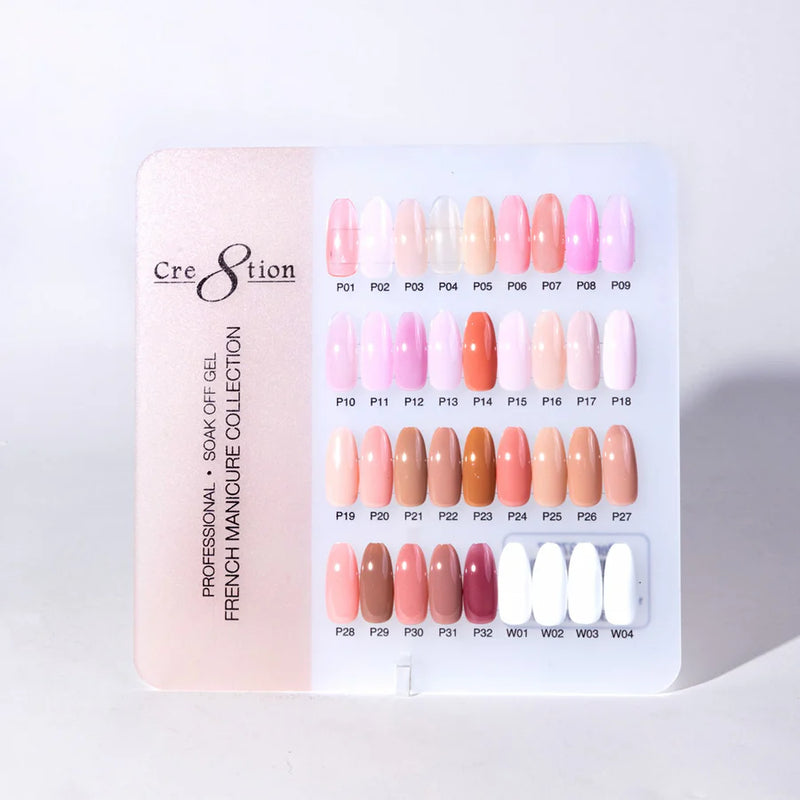 Cre8tion Counter Display Color Chart - French Collection