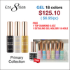 Cre8tion Detailing Nail Art Gel Primary Collection - Full Set 18 Colors - FREE 1 Diamond Top 0.5oz - 1 Detailing Gel Holder 18 Hole