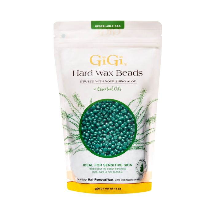 Gigi Hard Wax Beads Infused with Nourishing  Aloe 14oz 24 pcs./case