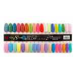 Cre8tion Glow in the Dark Gel 0.5oz - Full Set 36 colors w/ 3 Top Glow in the Dark 0.5oz & 1 Color Chart