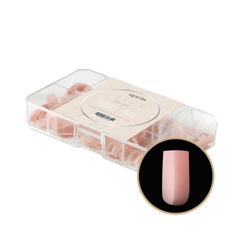 Apres Neutrals Gel - X Nail Margot Natural Square Short Box Of 150pcs