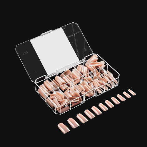 Apres Neutrals Gel - X Nail Lila Natural Square Medium Box Of 150pcs