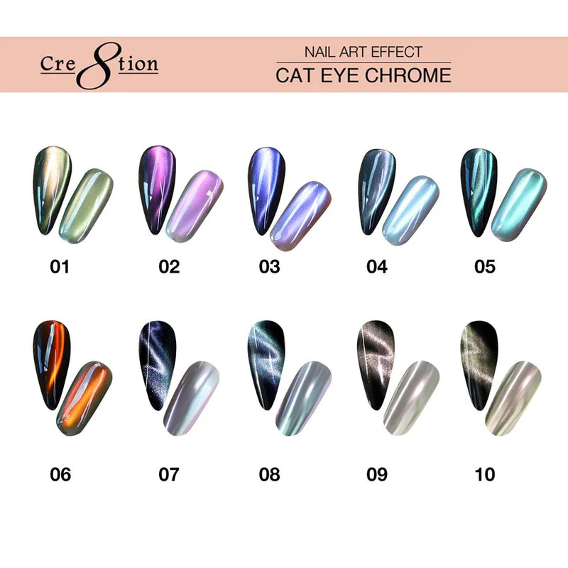 Cre8tion Cat Eye Chrome Nail Art 1g