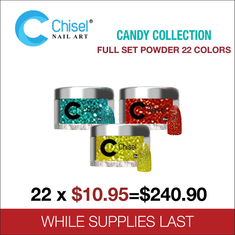 Chisel Nail Art - Dipping Powder - 2oz - Candy Collection 22 Colors - #01 - #22