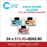 Chisel Nail Art - Dipping Powder -2oz - Glow in the Dark Collection 24 Colors - $10.95/each