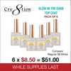 Cre8tion Glow in the Dark Top Coat 0.5oz 02