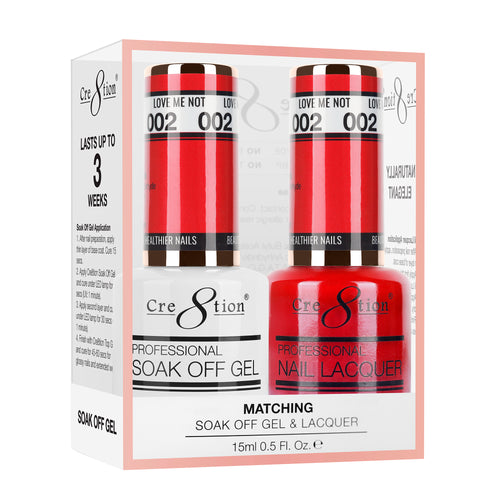 Cre8tion Matching Color Gel & Nail Lacquer  02 Cherry