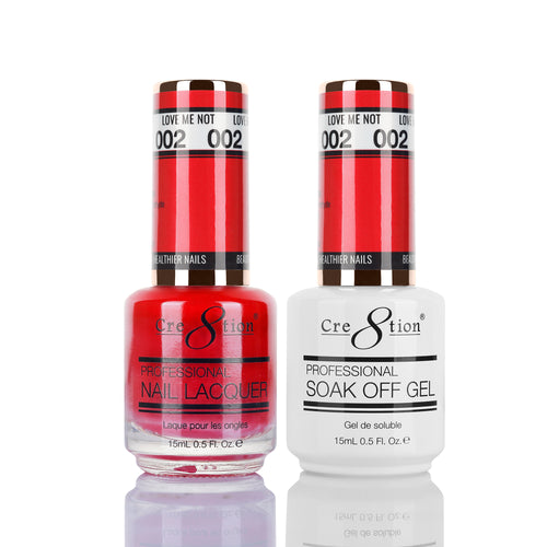 Cre8tion Matching Color Gel & Nail Lacquer  02 Cherry