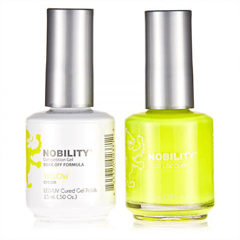 Nobility Gel Polish & Nail Lacquer, Yellow - NBCS053