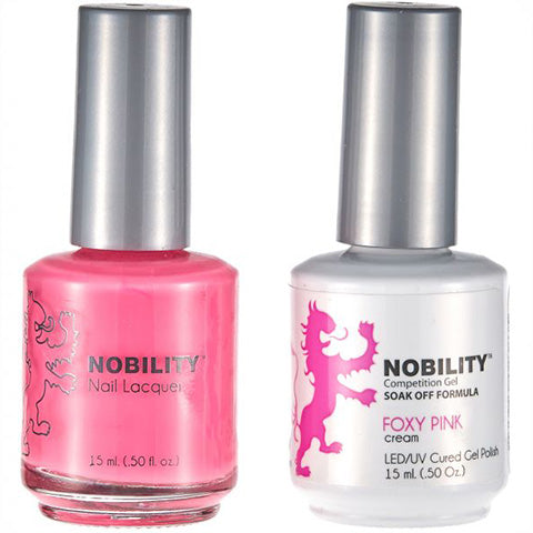 Nobility Gel Polish & Nail Lacquer, Foxy Pink - NBCS065
