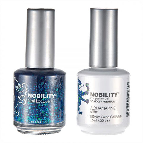 Nobility Gel Polish & Nail Lacquer, Aquamarine - NBCS111