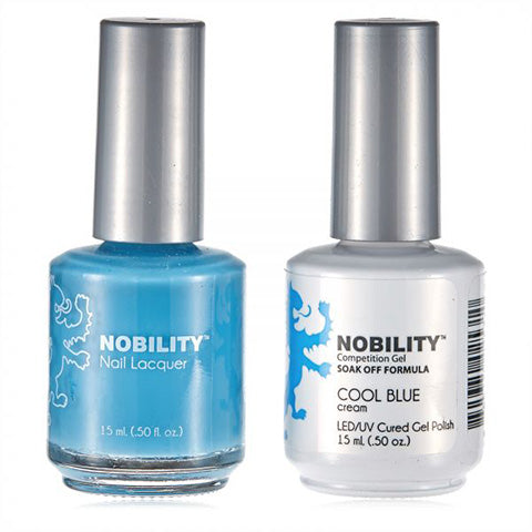 Nobility Gel Polish & Nail Lacquer, Cool Blue - NBCS081