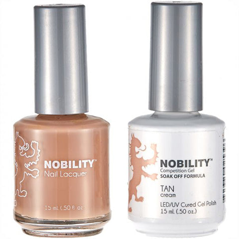 Nobility Gel Polish & Nail Lacquer, Tan - NBCS089