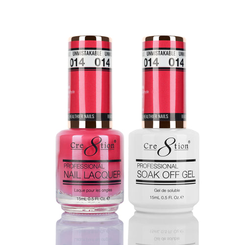Cre8tion Matching Color Gel & Nail Lacquer 14 Unmistakable