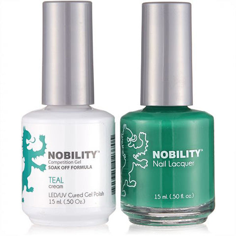 Nobility Gel Polish & Nail Lacquer, Teal - NBCS052
