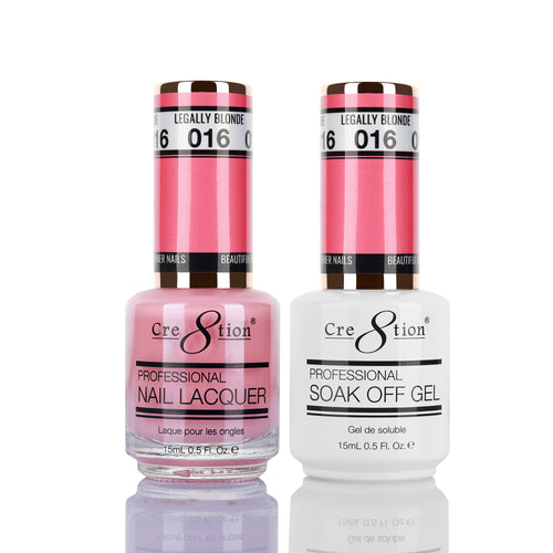 Cre8tion Matching Color Gel & Nail Lacquer 16 Legally Blonde