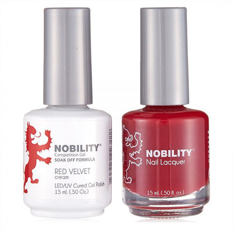 Nobility Gel Polish & Nail Lacquer, Red Velvet - NBCS024