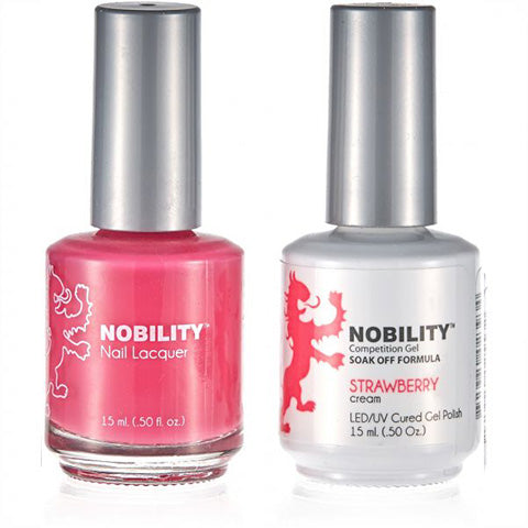 Nobility Gel Polish & Nail Lacquer, Strawberry - NBCS075