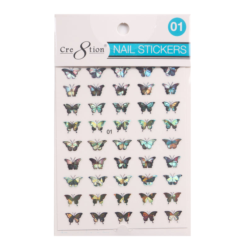 Cre8tion Nail Art Sticker Butterfly 01