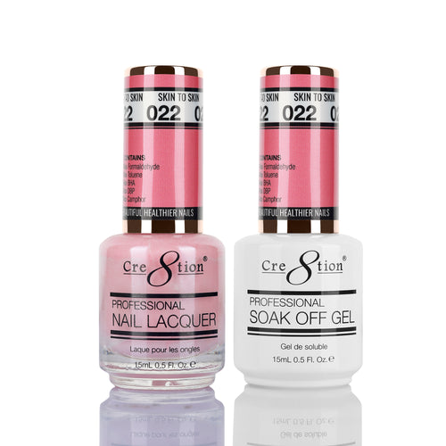Cre8tion Matching Color Gel & Nail Lacquer 22 Skin To Skin
