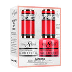 Cre8tion Matching Color Gel & Nail Lacquer 32 Hot And Wild (Neon)