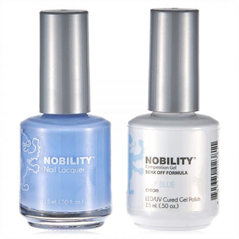 Nobility Gel Polish & Nail Lacquer, Sky Blue - NBCS063