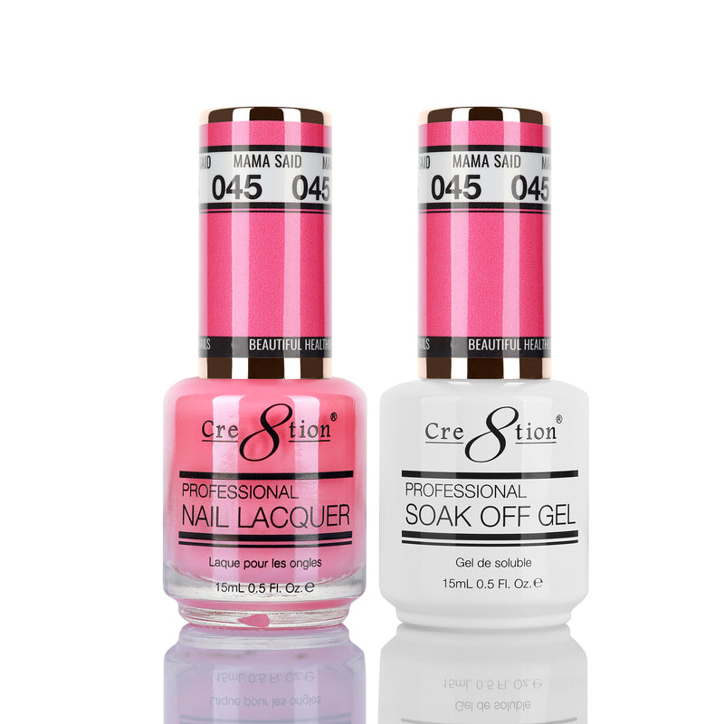 Cre8tion Matching Color Gel & Nail Lacquer 45 Mama Said