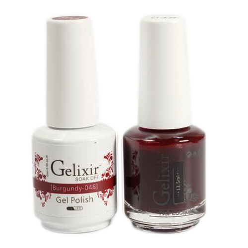 Gelixir - Matching Color Soak Off Gel - 048 Burgundy