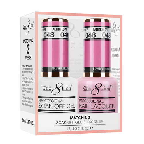 Cre8tion Matching Color Gel & Nail Lacquer 48 Fading Love