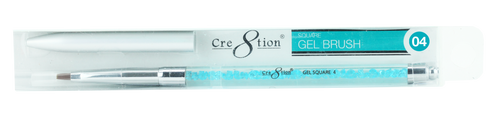 Cre8tion - Gel Brush Square Tip Rhinestone Handle 04