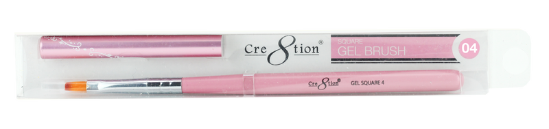 Cre8tion - Gel Brush Square Tip Wood Handle 04