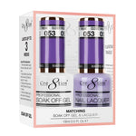 Cre8tion Matching Color Gel & Nail Lacquer 53 Closet Freak