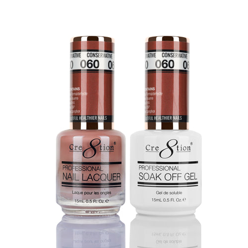 Cre8tion Matching Color Gel & Nail Lacquer 60 Conservative