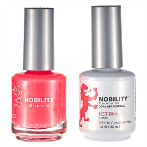 Nobility Gel Polish & Nail Lacquer, Hot Pink - NBCS055