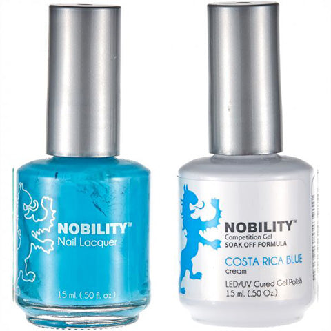 Nobility Gel Polish & Nail Lacquer, Costa Rica Blue - NBCS073