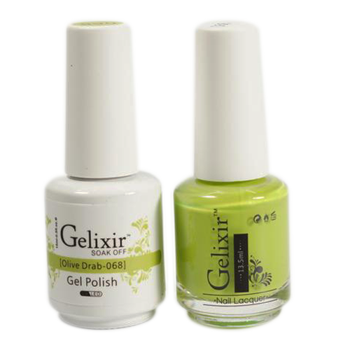 Gelixir - Matching Color Soak Off Gel - 068 Olive Drab