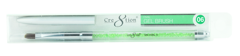 Cre8tion - Gel Brush Oval Tip Rhinestone Handle 06