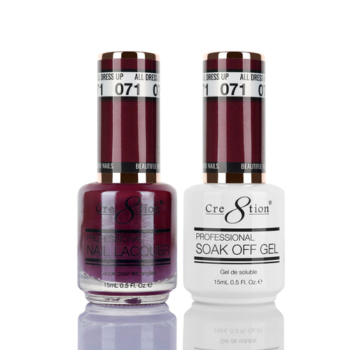 Cre8tion Matching Color Gel & Nail Lacquer 71 All Dressed Up