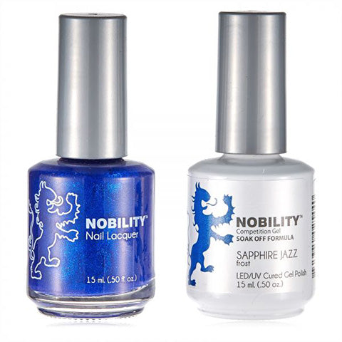 Nobility Gel Polish & Nail Lacquer, Sapphire Jazz - NBCS094