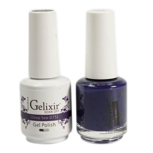 Gelixir - Matching Color Soak Off Gel - 075 Deep Sea