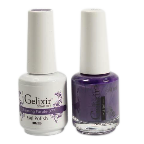 Gelixir - Matching Color Soak Off Gel - 077 Charming Purple