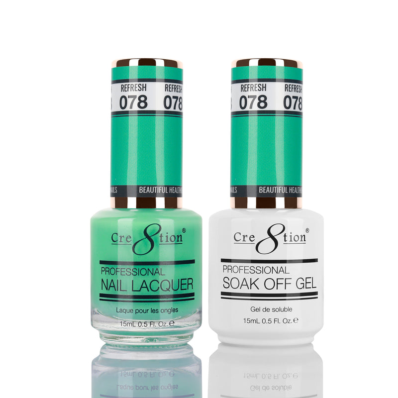 Cre8tion Matching Color Gel & Nail Lacquer 78 Refresh