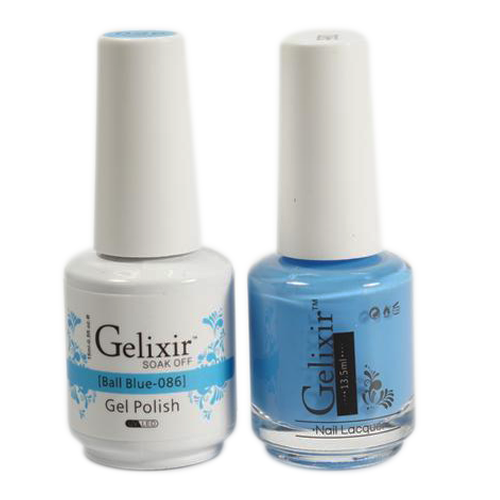 Gelixir - Matching Color Soak Off Gel - 086 Ball Blue