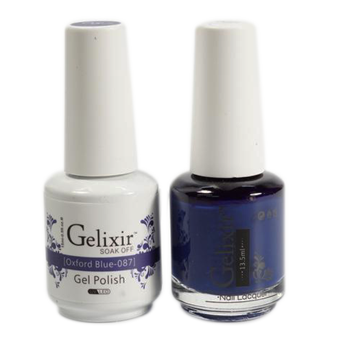 Gelixir - Matching Color Soak Off Gel - 087 Oxford Blue