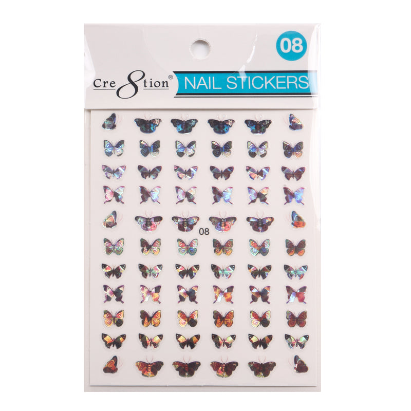 Cre8tion Nail Art Sticker Butterfly 08